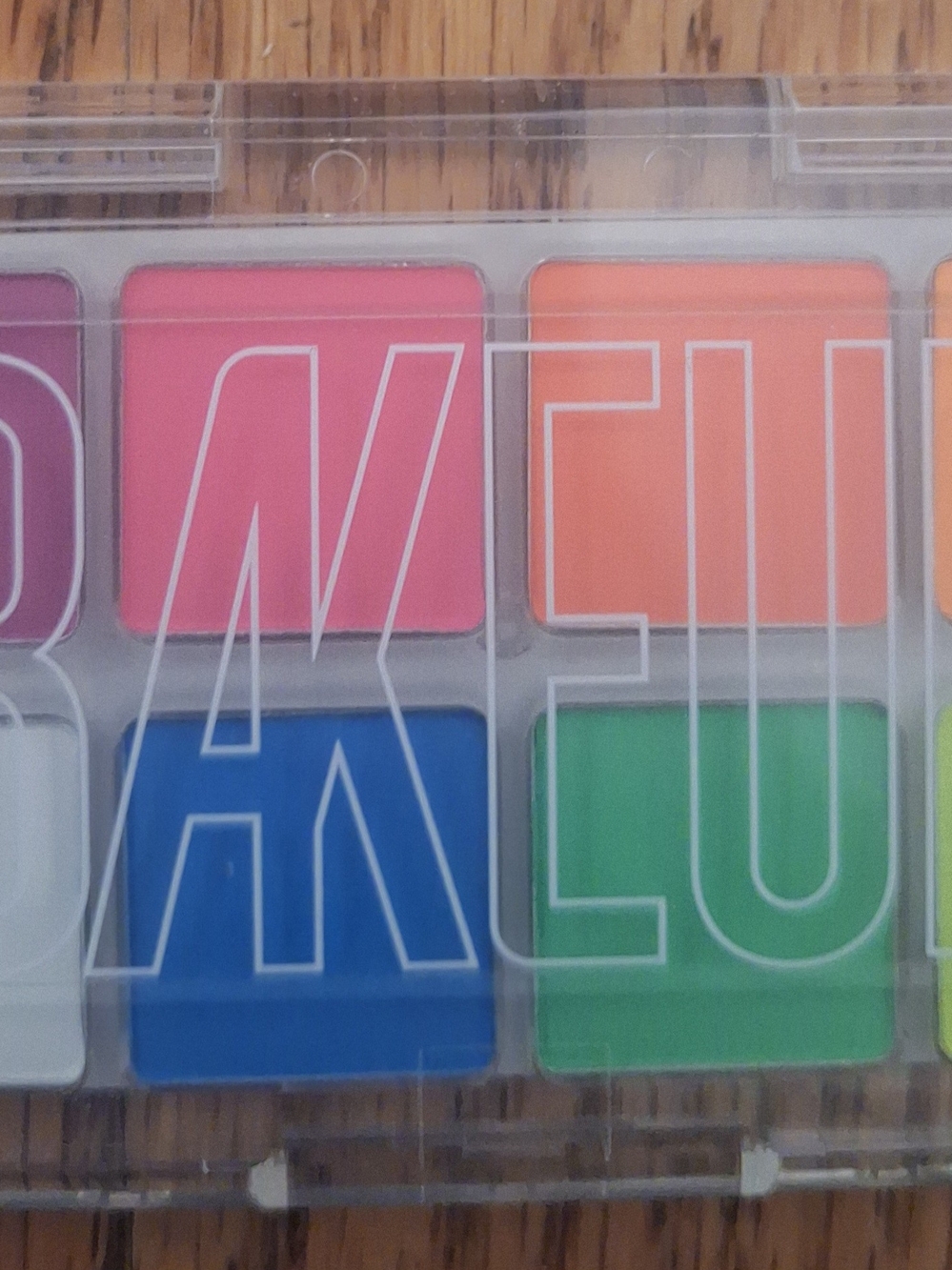 Bakeup Bright Color Palette Paint Set - Pink, Orange, Blue, Green